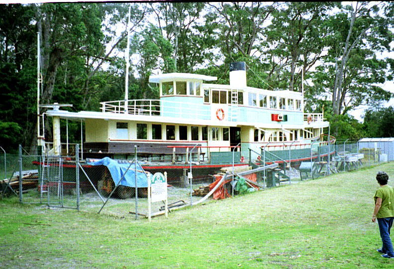 The historic Sydney ferry Lady Denman at Huskisson in 1999
